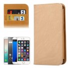 For Galaxy S7 Khaki Wallet Style Flip Leather Case with Photo Frame