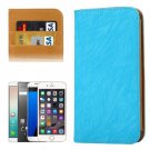 For Galaxy S7 Blue Wallet Style Flip Leather Case with Photo Frame