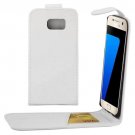 For Galaxy S7 White Flip Waist Bag with Magnetic Buckle & Card Slot