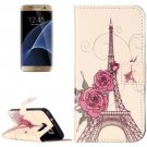 For Galaxy S7 Rilievo Tower Leather Case with Magnetic Buckle & Card Slot