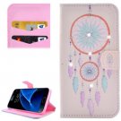 For Galaxy S7 Windbell Diamond Encrusted Leather Case with Wallet