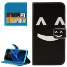 For Galaxy S7 Smiling Pattern Leather Case with Holder, Card Slots & Wallet