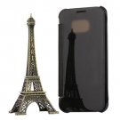 For Galaxy S7 Black Electroplating Mirror Horizontal Flip Leather Case
