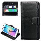 For Galaxy S7 Black Crazy Horse Leather Case with Wallet & Photo Frame