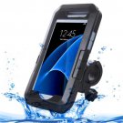 For Galaxy S7 IPX8 Plastic + Silicone Waterproof Protective Case with Bike Holder