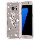 For Galaxy S7 Diamond Encrusted Pearl Fairy Pattern Plastic Case