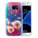 For Galaxy S7 IMD Dandelions Pattern Blu-ray Soft TPU Protective Case