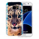 For Galaxy S7 IMD Tiger Pattern Blu-ray Soft TPU Protective Case