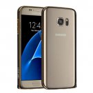 For Galaxy S7 Black Hippocampal LOVE MEI Buckle Metal Aluminum Bumper Frame