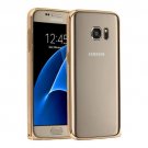 For Galaxy S7 Gold Hippocampal LOVE MEI Buckle Metal Aluminum Bumper Frame