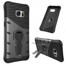 For Galaxy S7 Black Rotating Spin Tough Armor TPU+PC Case with Holder