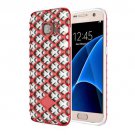 For Galaxy S7 Red URBAN KNIGHT Grid Texture PC + TPU Protective Case