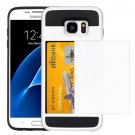 For Galaxy S7 White Verus Slide Style TPU + PC Case with Card Slot