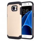For Galaxy S7 Gold TPU + PC Armor Combination Case