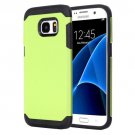 For Galaxy S7 Light Green TPU + PC Armor Combination Case