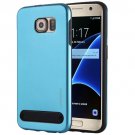 For Galaxy S7 Blue MOTOMO Armor Metal + TPU Protective Case