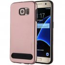 For Galaxy S7 Rose Gold MOTOMO Armor Metal + TPU Protective Case