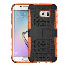 For Galaxy S7 Orange Tire Combination Case with Separable Black Holder