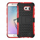 For Galaxy S7 Red Tire Combination Case with Separable Black Holder