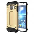 For Galaxy S7 Gold Tough Armor TPU + PC Combination Case