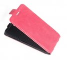 For iPhone 7 Magenta Vertical Flip Leather Case with Card Slot & Photo Frame