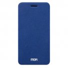 For iPhone 7 Mofi Dark Blue Crazy Horse Flip Leather Case with Holder