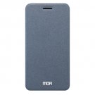 For iPhone 7 Mofi Grey Crazy Horse Flip Leather Case with Holder