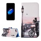 For iPhone 7 Bicycle Pattern PU Leather Case with Holder, Card Slots & Wallet