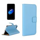 For iPhone 7 Blue Geniune Leather Case with Holder & Card Slots & Wallet