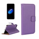 For iPhone 7 Purple Geniune Leather Case with Holder & Card Slots & Wallet