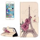 For iPhone 7 Rose Tower Leather Case with Holder & Card Slots & Wallet