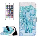 For iPhone 7 Elephant Leather Case with Holder & Card Slots & Wallet