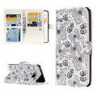 For iPhone 7 Butterfly Leather Case with Holder & 9 Card Slots & Wallet