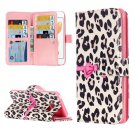 For iPhone 7 Leopard Leather Case with Holder & 9 Card Slots & Wallet