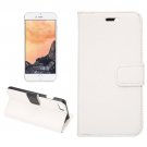 For iPhone 7 White Lichee Leather Case with Holder, Card Slots & Wallet