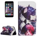 For iPhone 7 Glasses Cat Leather Case with Holder, Card Slots & Wallet