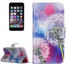 For iPhone 7 Dandelion Floral Leather Case with Holder, Card Slots & Wallet