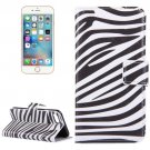 For iPhone 7 Stripes Pattern Leather Case with Holder, Card Slots & Wallet