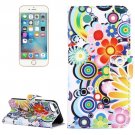 For iPhone 7 Fireworks Pattern Leather Case with Holder, Card Slots & Wallet