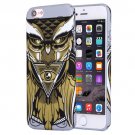 For iPhone 7 Water Decals Cartoon Animal Owl Pattern PC Protective Case