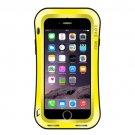 For iPhone 7 Yellow LOVE MEI Dustproof Shockproof Anti-slip Metal Case
