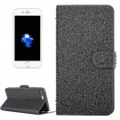 For iPhone 7 Plus Black Raindrops Leather Case with Holder & Card Slots