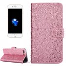 For iPhone 7 Plus Pink Raindrops Leather Case with Holder & Card Slots