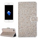 For iPhone 7 Plus Gold Raindrops Leather Case with Holder & Card Slots