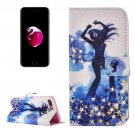 For iPhone 7 Plus Music Magnetic Leather Case with Holder, CB Slots & Wallet