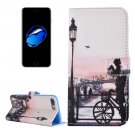 For iPhone 7 Plus Bicycle PU Leather Case with Holder, CB Slots & Wallet