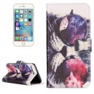 For iPhone 7 Plus Glasses Flip Leather Case with Holder & Card Slots & Wallet