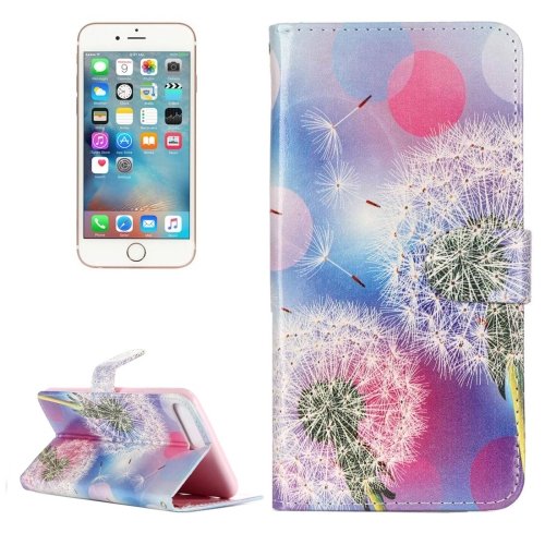For iPhone 7 Plus Dandelion Flip Leather Case with Holder & Card Slots & Wallet