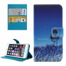 For iPhone 7 Plus Painting Flip Leather Case with Holder & Card Slots & Wallet
