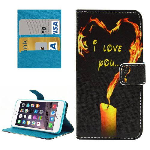 For iPhone 7 Plus Flame Flip Leather Case with Holder & Card Slots & Wallet